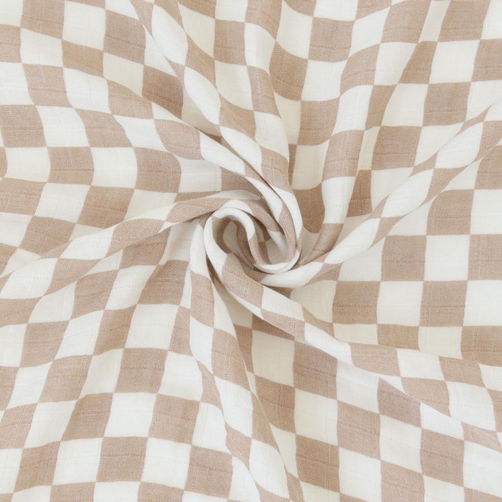 Checkered Muslin Swaddle