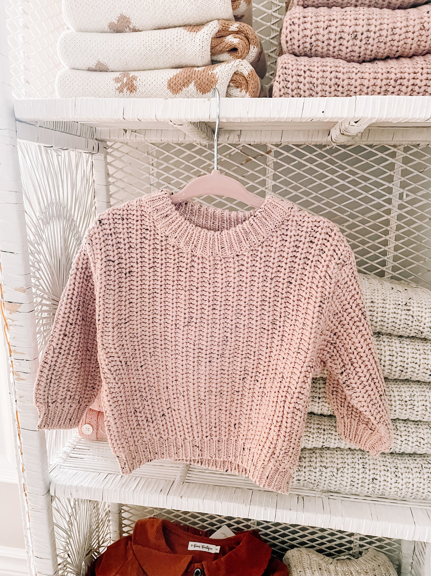 Dusty Rose Knitted Sweater