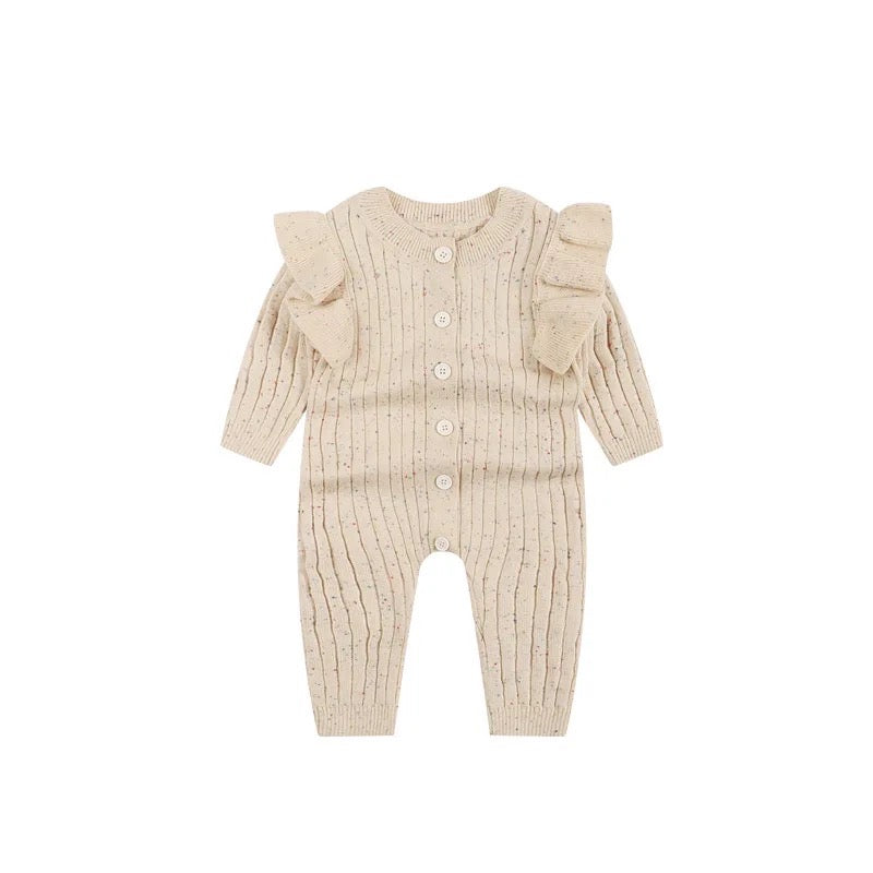 Confetti Ruffle Ribbed Knit